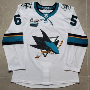 San Jose Sharks White Away Adidas Jersey - Erik Karlsson w/ 2019 All Star Patch